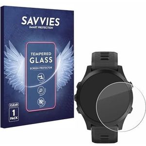 Savvies Tempered Glass Screen Protector voor Garmin Forerunner 945-9H Gehard Glas Scherm Beschermer