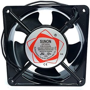 DP200A 2123XSL 12038 120mm Sleeve Bearing 220-240V AC 2-Wire Case Cooling Fan