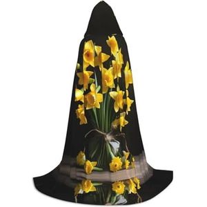 SDEGTHO Boeket Van Narcis Halloween Hooded Mantel Lange Hooded Mantel Carnavals Mantel Kostuums Hooded Cape Maskerade