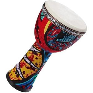 Professionele Afrikaanse Trommel 8-inch Afrikaanse Trommel PVC-trommellichaam Geitenleer Trommeloppervlak Lichtgewicht Handklaptrommel (Size : C)