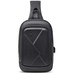 FANDARE Nieuwe heren Sling Bag borsttas rugzak met USB-aansluiting schoudertas messenger bag schoudertas voor sport reizen joggen hiking crossbody tas
