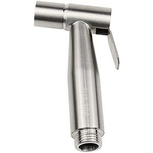 UYUYong Hand Held Bidet Sproeier 12 cm Zilver Shattaf Veiligheid Toilet Draagbare RVS Badkamer Douche Bidet Hoofd Voor Persoonlijke Hygiëne WC - Geborsteld Nikkel