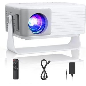 AKIYO O1 Mini Projector, Upgraded 15000 Lumen Mini Beamer 1080P Full HD Support, Auto Keystone, Portable Projector for Home Cinema, Phone Projector Compatible with iOS/Android/TV Stick/HDMI/USB/PC