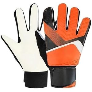 Voetbal Keepershandschoenen Latex Voetbal Keepershandschoenen Anti-bult en Anti-slip (Color : Orange, Size : NO6)