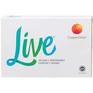 Live daily disposable dagellenzen zacht, 30 stuks/BC 8,6 mm/DIA 14,0 mm/-1 dioptrie.