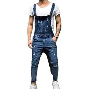 Mannen Denim Tuinbroek Broek Casual Retro Combat Cargo Stonewash Bib Overalls Tuinbroek Jeans Jumpsuits