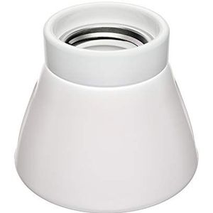 ledscom.de Plafondlamp/lamphouder MINZ, porselein, wit glanzend, 1x E27 max. 300W