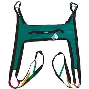 Dremdo Patiënt Lift Sling, Toileting Hoist Sling, Assisted Walking Sling, Full Body Patiënt Lifting Harness Toileting Hoist Sling voor Bed Positionering En Lifting Senioren Medical Drive Fit, Groen