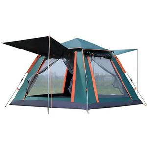 Outdoor 4/6 Persoon Automatische Snel Openende Tent, Reizen Camping Tent, Regendichte Zonneschijn Tent Vissen Wandelen Sunshine Shelter (Kleur: A)