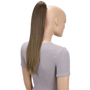 CAISHA 50cm Haarstukje Vlecht Paardenstaart Haarextensies Glad Bruin H152