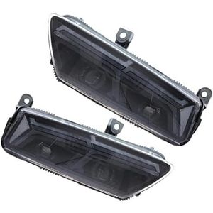 SICOTTON 1 Paar Voor A6 2005-2011 Auto-accessoires Koplampen Koplampmontage LED-koplampen Auto-onderdelen(Black,Halogen)