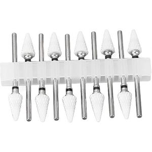 Polish Remover Drill Bit 10 Stks Precisie Vormgeven Keramische Professionele Nail Drill Bit voor Nail Artist voor Thuis Nagelsalon (Zwart)