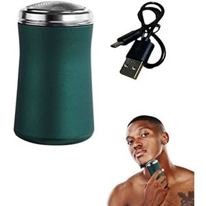 Yusat Elektrisch scheermes, mini wasbaar elektrisch scheermes, draagbaar zakformaat elektrisch, scheerapparaat voor mannen scheren baardtrimmer, oplaadbare mannen scheerapparaat