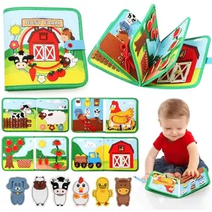 Montessori Busy Board/Stil Boek 8-zijdig – Dinosauriërs – Montessori Lernwelt
