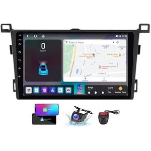 Voor Toyota RAV4 4 XA40 5 XA50 2012-2018 Android 13 Carplay Autoradio, 9 inch Scherm Radio Wireless Android Auto Bluetooth 5.0 Handsfree 4G WiFi FM/RDS/DAB+ Radio DSP Camera + DVR(NF-5)