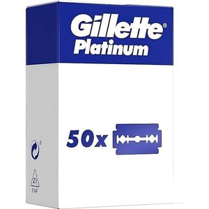 Gillette Platinum scheermesjes voor heren, 50 reservemesjes, scheermesjes