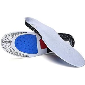Inlegzolen Unisex Siliconen Sport inlegzolen Orthopedisch Arch Ondersteuning Sport Shoe Pad Running Cushion Gel inlegzolen Insert for walking Joggen Wandelen Verhoogde Inlegzolen (Color : Grey, Size