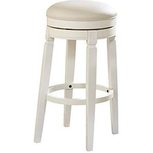 GZDZ Barstoelen Barkruk Houten Barkrukken Roterend Het Zitkussen En Been Vierkante Bar Keuken Binnen En Buiten Gebruik Hoge Krukken (61cm)