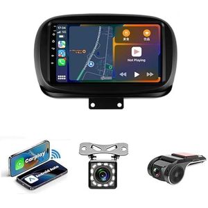 9-inch Touchscreen Autoradio Met Bluetooth Autoradio Voor Fiat 500X 2014-2020 Plug en Play Android 14 2Din Autoradio Radio Android Automatische Bluetooth USB RVC SWC(NF-2 WIFI 2G+32G)