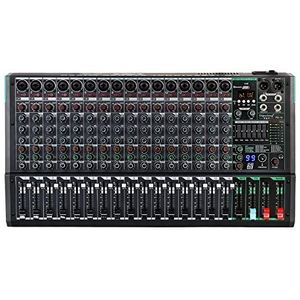 geluidsconsole, Audiomixer, professionele DJ-mixer met geluidskaart, desksysteeminterface, 16-kanaals digitaal 99% reverb-effect, audiokwaliteit