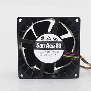 LMNCBVYA High Airflow 8cm DC12V 1.1A 4-Wire Server Fan - 9G0812G1051 8038 Model