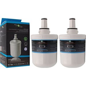 FilterLogic FFL-180SK Waterfilter, set van 2, compatibel met Samsung HAFIN2/EXP, DA29-0003G, HAFIN2, HAFIN1/EXP, HAFIN1, DA29-0003F - HAFIN, DA97-06317A intern filter voor Samsung koelkast