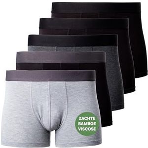 Occulto Boxershorts 'Bambus Bryan'  grijs / antraciet / zwart