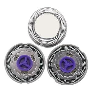 HQ-serie vervangende kop voor scheerapparaten HQ3 HQ4 HQ46 HQ56 | Scheerkop Kit Compatibel met HQ55 HQ300 YQ6008 YQ6108 (HQ3-paars)