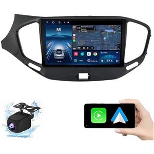 Android 14.0 2 Din Autoradio 9"" Touchscreen Auto Stereo voor LADA Vesta 2015-2020 met Draadloze Carplay Android Auto GPS navigatie AHD Omgekeerd beeld Stuurwielbediening(P1(1G+32G))