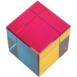 Color Cube, Veel Gebruikt Optische Kubusprisma, Lichtgewicht voor Desktop (60 mm)