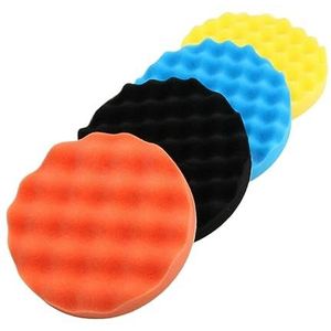 Polijstpads, Spons Buff Pads Set Flap schijven, polijstwielen auto polijst polijst pad 125mm 5 inch auto schuim boor polijst pad spons wiel kit elektrisch gereedschap/a/4 stuks