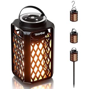 blonbar Bluetooth-luidspreker met vlamlicht, IP65 waterdicht, outdoor luidspreker en zaklamp voor terras, tuin, cadeau voor mannen en vrouwen, klassiek