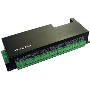 DC12-24V 27-kanaals DMX512 decoder maximale 27CH* 3A gemeenschappelijke anode DMX512 XRL RJ45 dimmer DMX signaal LED licht controller WS27CH3A