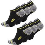Werksokken - Robuuste Ademende Werksokken - 6 Paar - Sneakers - 43-46 EU