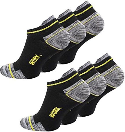 Werksokken - Robuuste Ademende Werksokken - 6 Paar - Sneakers - 43-46 EU