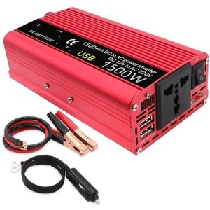 Omvormer LED 1500W/2000W Omvormer DC12V Naar AC220V Universele Auto-omvormer Voor Buitencamera/zaag/waterpomp 50Hz/60Hz(1500W 50Hz)
