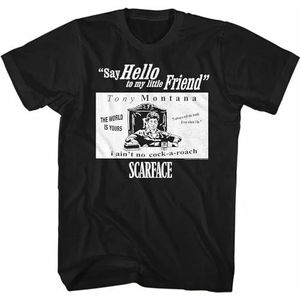 Scarface Sf Quotes Adult T Shirt Hemden(Small)