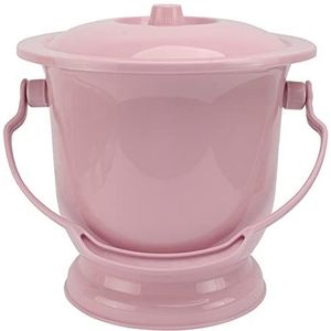 KRXSOBNV, Kamerpot met deksel, draagbaar toilet Draagbare kinderplaspot Emmer Ondersteek Nachtkastje for volwassenen Kinderen,Urinal(Pink)