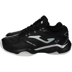 Joma TM100S2501C Master 1000 Padelschoenen voor heren, design zwart en zilver, antislipzool voor heren, sport, Zwart, 43 EU