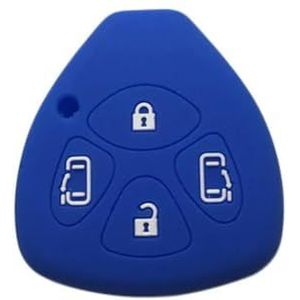 DINGYXIN Siliconen Sleutel Cover Case Houder, voor Toyota Corolla Auris Hilux Camry 40 50 RAV4 Symbool Vitz Yaris Icoon Porte Afstandsbediening Sleutel Cover