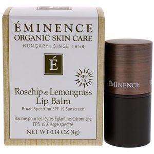 Eminence Rosehip and Lemongrass Lip Balm SPF 15 for Unisex 0.14 oz Lip Balm