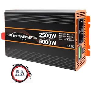 Stroomomvormer, 5000W omvormer 4000W DC naar AC zuivere sinusspanningsomvormer Power Car Micro-omvormer(1000W,24V_60HZ)