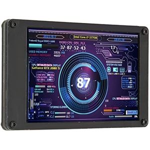 PC-temperatuurweergave, Helder Beeld Computertemperatuurmonitor 3,5-inch Scherm CPU GPU RAM IPS USB