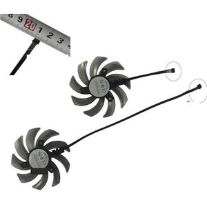 2 stuks/set FDC10H12S9-C GA91S2U TH9210S2H-PAA01 grafische kaartventilator GPU-koeler voor Gainward GTX 1660 Ti SUPER Ghost OC RTX2060(5.5mm Plug GA91S2U)
