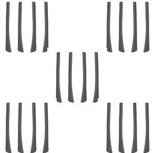 5 Set van 4 Stuks Brillen Bril Oorsokken Oor Tips Zachte Siliconen Gemakkelijk Installeer Zwart, 6,9 x 0,7 cm