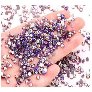 Ik heb het kristal gemaakt, Crystal AB Rhinestone Nail Gems Flatback Multicolor SS4-SS30(Light amethyst AB,SS8-1440pcs)