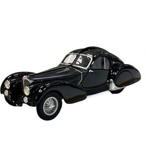 Schaal Automodel Voor Bugatti 57S Atlantic 1936 1:43 Klassieke Auto Hars Model Collectie Voertuig Fan Memorabilia Cars Replica(Black)