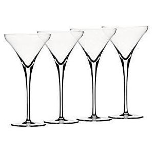 Spiegelau voordeelset 4 x 4 glas/stuks Martiniglas 141/25 Willsberger Anniversary 1416150 en gratis 1 x Trinitae lichaamsverzorgingsproduct