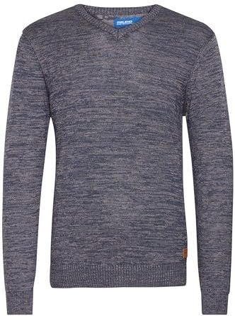 BLEND Trui 'Dansel'  camel / nachtblauw