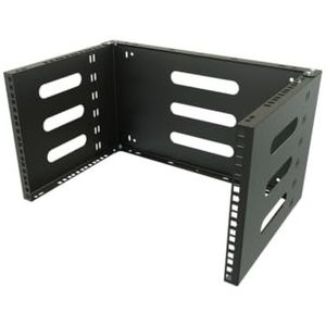 Rack Holder Wall Mounted 19"" 6U, 330mm, Black